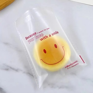 Consegna puntuale modello sorriso viso <span class=keywords><strong>per</strong></span> uso alimentare imballaggio in plastica sacchetto autoadesivo <span class=keywords><strong>per</strong></span> alimenti da forno - Product Image 4