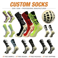 Chaussettes de compression professionnelles pour le gaming et l'entraînement, motif camouflage, pour hommes et femmes, tricotées, antidérapantes, avec mousse à adhérence accrue et évacuation de l'humidité