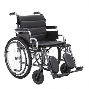 Factory Hot sale big size 51cm Lightweight folding steel Manual Wheelchair <b>for</b> <b>Disabled</b> - Product Image 1