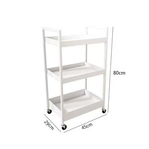 Modern Design Hot-Sale Hairdressing Hand Cart Salon <b>Tools</b> Metal Beauty <b>Trolley</b> with Wheels - Product Image 4