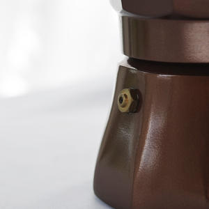 Máquina de café expreso de doble válvula Mocha Pot de aluminio de grado alimenticio con construcción de metal de alivio de presión constante - Product Image 6