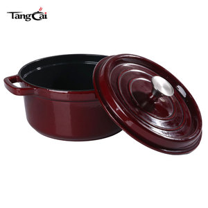 Casserole <span class=keywords><strong>en</strong></span> <span class=keywords><strong>fonte</strong></span> émaillée DTC Brands Supplier, grande taille 24 cm (5 QT), ronde, type Dutch Oven, compatible four jusqu'à 500°C °   Couleur Pantone prise <span class=keywords><strong>en</strong></span> charge - Product Image 2