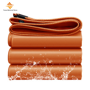 Custom Reinforced Edges Rip-Stop Rubberized PVC Tarpaulin Industry Covering Vinyl Coated Polyester <b>Tarps</b> for Trucks - Product Image 3