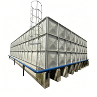 Réservoir d'eau potable en fibre de verre GRP SMC Corée, réservoir d'eau potable carré de 50 000 L pour le marché koweïtien