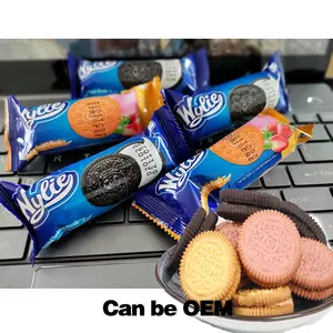 2024Hot Sale 27g/bag Chocolate Strawberry Cream Flavor Sandwich BISCUITS AND COOKIES Snacks Wholesale Food