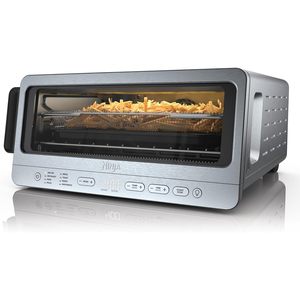 Four grille-pain électrique et friteuse à air Ninja 8-en-1 avec rangement rabattable, grande capacité, en acier inoxydable, 1800 Watts, panier de friture à air - Product Image 1