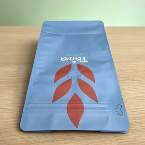 Custom Resealable Food Grade Coffee Bean Packaging Bag Flat Bottom <b>Pouch</b> With Valve And Zipper - Product Image 4