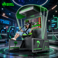Simulateur de saut en parachute VR avec commande par joystick, design de parachute réaliste pour parc d'attractions intérieur, divertissement en salle d'arcade