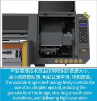 Machine de lamination UV DTF tout-en-un pour étiquettes en cristal, machine intégrée automatique d'impression et de lamination de film cristal UV pour film AB