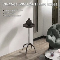 Table basse convertible vintage en fer forgé, style moderne et luxueux, pour salon, balcon, extérieur, petit appartement