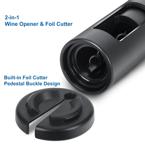 Tire-bouchon manuel portable Tik Tok très populaire, réutilisable, avec coupe-capsule pour bouteilles de vin - Product Image 4