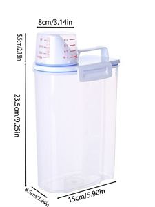 Organiseurs de cuisine, boîte de conservation étanche à l'humidité, boîte de rangement transparente en plastique pour aliments - Product Image 3