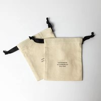 Sac à cordon de luxe en toile recyclée fine et douce écologique imprimée sur mesure Calico coton flanelle lin maille mousseline sergé brossé