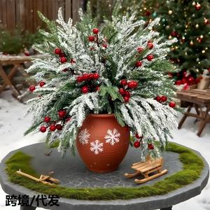 Norfolk Artificial Pine Branch 35.5cm Snowy Style <b>Christmas</b> <b>Decoration</b> - Product Image 2