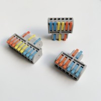 Push-Typ VGA Beleuchtung Kupfer Schnellverbinder Klemmenblock Nylon für 32A 0,08~4mm² Kabelverbindung IP40 Schutz