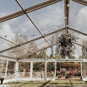 Sang trọng 6M/8M/9M/10M chiều rộng marquee lều không thấm nước PVC cấu trúc với khung hợp kim nhôm cho tiệc cưới bên sự kiện - Product Image 1