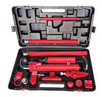 Cric hydraulique portable manuel à double vérin pour réparation de carrosserie automobile 4T - Kit Porta Power