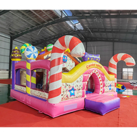 Château gonflable Karry Playground Candy Land, structure de jeux gonflable commerciale, toboggan, château gonflable écologique, garantie 3 ans