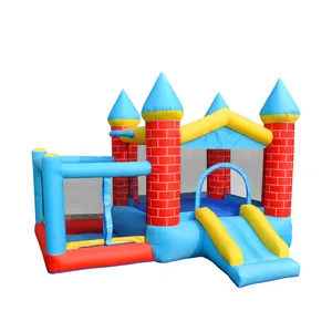 New design CE blower kids bouncing play house custom basketball hoop antique castle style inflatable bounce house for kids