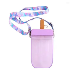 New Plastic Popsicle Shape Water Bottle BPA Free Transparent Juice Drinking Bottle