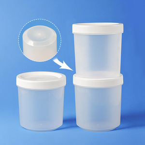 Nhà máy trực tiếp thấp moq biểu tượng tùy chỉnh 1000ml 1L trắng rõ ràng PP nhựa <span class=keywords><strong>Jar</strong></span> - Product Image 4