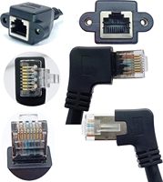 Câble Ethernet Cat6 à angle droit de 90 degrés vers le bas, cordon RJ45, câble de raccordement Ethernet haut débit de qualité supérieure