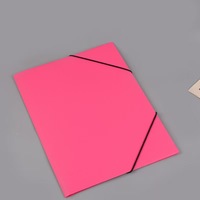 Carpeta de archivos elástica de bolsillo de plástico personalizable de alta calidad A6 tamaño A4 libro/billetera/tablero/caja uso escolar PP fábrica al por mayor