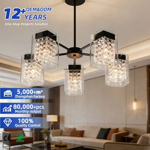 Lámpara Colgante Lineal Moderna de Lujo con Base E26 para Cocina, Comedor y Bar, Forma Cuadrada, Uso Doméstico - Product Image 1