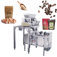 Machine d'emballage automatique pour riz, flocons d'avoine, noisettes, graines de pastèque, maïs congelé, sucre et autres produits alimentaires, en sacs en papier kraft, plastique ou en sacs de papier.