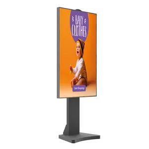 KINGONE Floor Stand Retail Window Display Android 24/7 55 Inch Hd Screen Ultra High Bright Advertising Display For Promotion