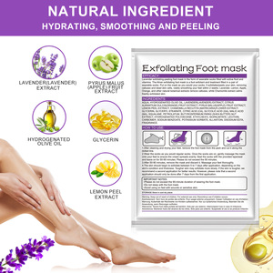 ALIVER Masque Feuille Réparateur Pieds au Lavande pour Talons Fissurés, Jetable, Exfoliant, Hydratant et Peeling - Product Image 2