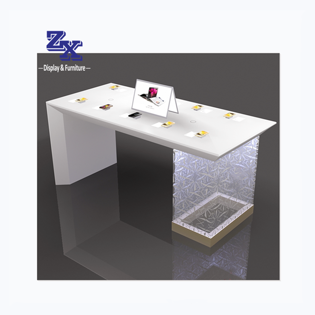 Mobile Phone Store Interior Design Phone Retail Furniture for Display Phone Display Table Counter