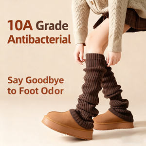 ที่คลุมถุงเท้ายาวสตรีทรงหลวมยาวน่องยาวถึงเข่าแฟชั่นผ้านุ่มให้ความอบอุ่นในฤดูหนาว - Product Image 6