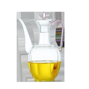 Tetera de vidrio, resistente al calor para preparar té verde, tetera con pico largo, tetera transparente de mano. - Product Image 1