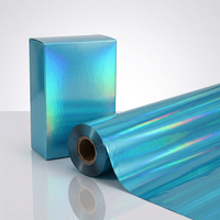 Rouleaux de feuille d'estampage à chaud holographique laser argentée et dorée effet arc-en-ciel pour emballages en papier ou cartes d'affaires/anniversaire
