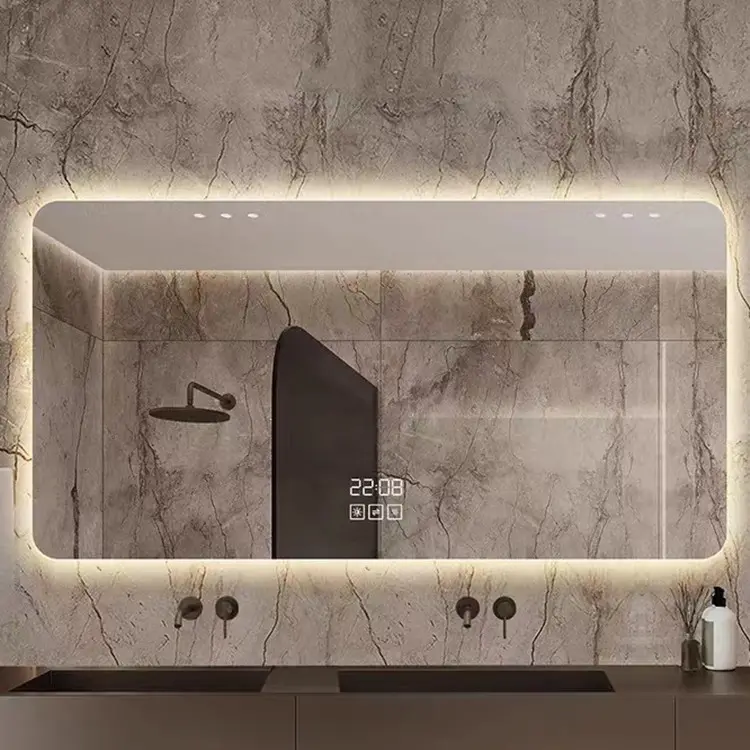 Hot Sale Bathroom Modern Touch Mirror Led Smart Glass Mirror With Led Light