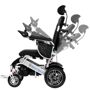 <span class=keywords><strong>Fauteuil</strong></span> <span class=keywords><strong>roulant</strong></span> électrique pliable <span class=keywords><strong>tout</strong></span>-<span class=keywords><strong>terrain</strong></span> Baichen, batterie amovible, quatre roues motrices, inclinable, pour adulte - Product Image 3