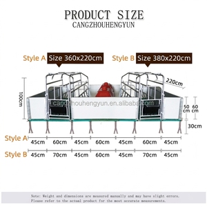 Equipo de Cría de Cerdos con Suelo de Láminas de Plástico <span class=keywords><strong>BMC</strong></span>, Jaulas para Cerdas, Jaulas de Parto, Jaulas de Cría/Amamantamiento para Granjas Porcinas - Product Image 2