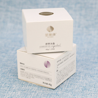 Boîtes en cartes pliantes recyclables blanches personnalisées pour l'emballage de produits électroniques de qualité pour l'éponge de crème pour le visage à l'huile de vernis à ongles