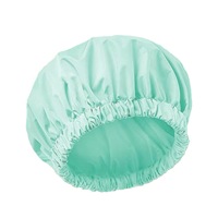 SOLPOP Bonnet de Douche Réutilisable pour Femme, Grand, Imperméable, Lavable, avec Bande Élastique, pour Cheveux Longs et Tresses