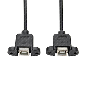USB 2.0 AM Type B Female Printer Cable Extension Cable Panel Mount Screw Lock for Printer <strong>Computer</strong> Electronic Devices-Durable - Product Image 6