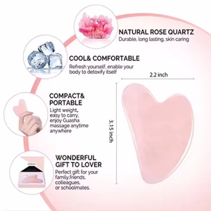 Equipo de Belleza Facial Gua Sha de Cuarzo y Jade para Uso Doméstico, Instrumento de Masaje Corporal, Precio Especial - Product Image 5