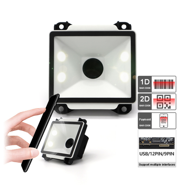 CR-2X-Q Embedded Scanning Module Fixed QR Code Reader Barcode Scanner Module for Payment Ticket Gate
