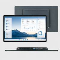 Écran tactile PCAP de 15,6 18,5 21,5 23,8 27 pouces, moniteur LCD avec entrée VGA, panneau tactile industriel avec système d'exploitation Android 11/12