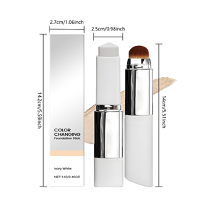 Жидкая тональная основа 2-в-1 с эффектом изменения цвета – веганская, стойкая, с шелковистой текстурой, контролирующая жирность, для профессионального использования в салонах красоты - Product Image 3