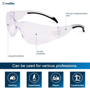 แว่นตานิรภัยแบบใสสำหรับผู้ชายแว่นตานิรภัยป้องกันรอยขีดข่วนและทนต่อแรงกระแทกตามมาตรฐาน Z87.1 ANSI - Product Image 5