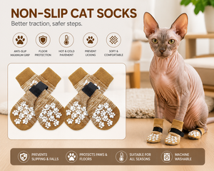 Calcetines de Invierno para Perros Pequeños, Medianos y Grandes, Calcetines Protectores de Patas Cálidos, Botas Antideslizantes para Perros, Protección para Pisos Interiores - Product Image 2