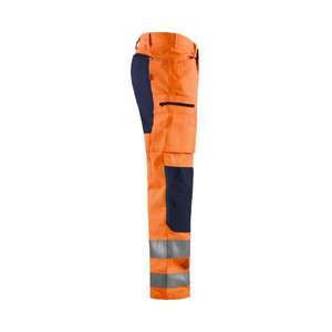 BLAKLADER - 158518115389C156 Pantalón de alta visibilidad con elástico Naranja/Azul marino-EAN 7330509703243 ROPA DE TRABAJO DE LA 2017 - Product Image 4