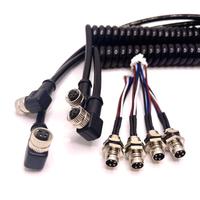 Benutzer definierte ein codiertes flaches m8 4-poliges Panel-Mount-Stecker auf jst m8 Sensor-Verbindungs kabel zum Verkauf