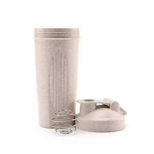 OKADI vente en gros, bouteilles de 600ml de paille de blé écologique, logo personnalisé, sport, gym, protéines, shaker - Product Image 2